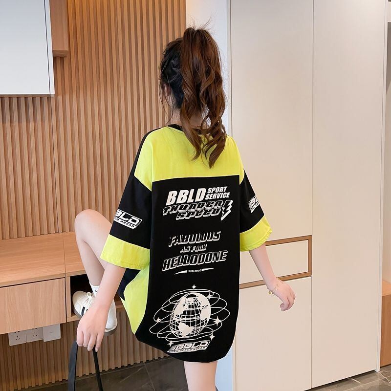 おすすめ 早い者勝ち 絶対流行 カジュアル 2色選択 Tシャツ<F-11582>