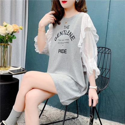 個性的なデザイン   スタイリッシュ Tシャツ カットソー＜F-3117＞