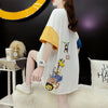 話題沸騰中 配色 オシャレ ゆったり 体型カバー 着?せ 半袖 Tシャツ ＜F-1969＞