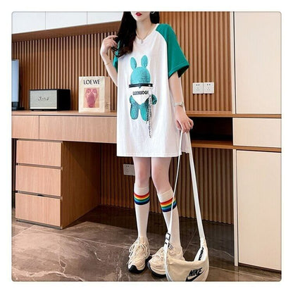 コットンパーソナライズジッパー大ポケットスリット半袖Tシャツ<F-2884>