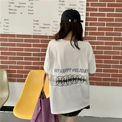 デザイン感   チャーミング Tシャツ カットソー＜F-3538＞