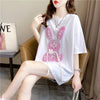 デザイン感   チャーミング Tシャツ カットソー＜F-3425＞