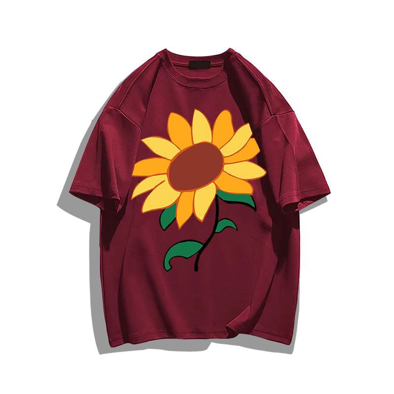 男女兼用 シンプル 上質 プリント Tシャツ F-13303
