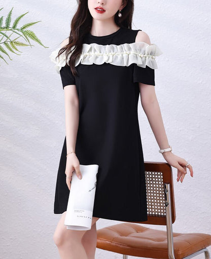 美人度アップ スウィート 上質 エレガント ワンピース<F-8541>