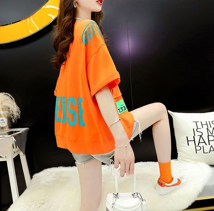 今季マストバイ プリント全3色 アバンギャルド 半袖Tシャツ＜F-8167＞