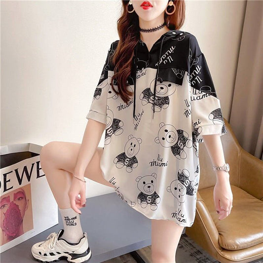 絶対欲しい   個性的なデザイン 半袖Tシャツ カットソー＜F-8054＞