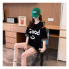 おすすめ   アルファベット Tシャツ ゆったり半袖 ＜F-2881＞