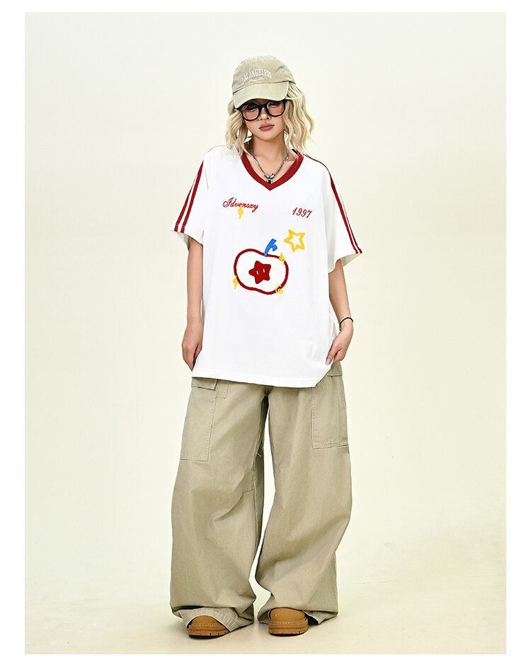 売り切れ必至 早い者勝ち 絶対流行 カジュアル 2色選択 Tシャツ<F-11545>