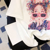 【半額！期間限定！！】大人可愛い上質 キュートプリント カジュアル 半袖Tシャツ＜F-8593＞