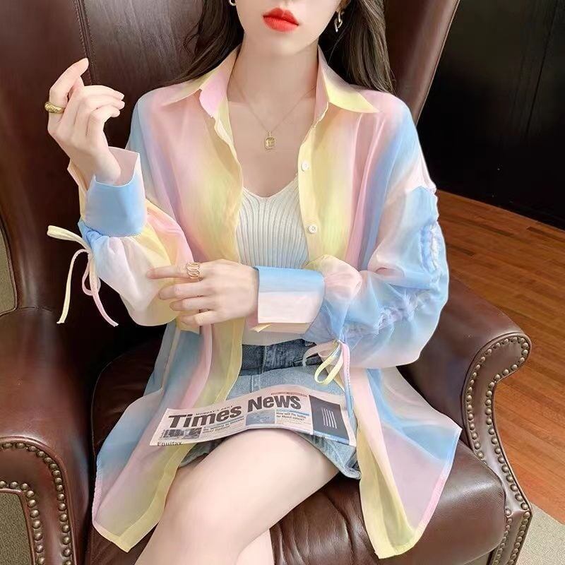 超人気 真夏も快適 上質 程よい甘さで品良く纏える スウィート シャツ＜F-9058＞