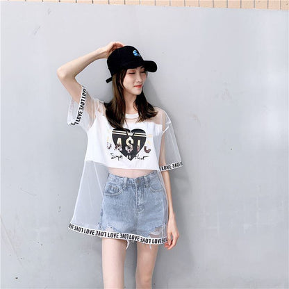 売り切れ必至   個性派 ゆったり半袖 Tシャツ全4色 ＜F-8157＞