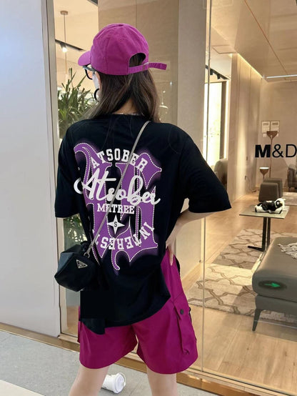 おすすめ ファッション 今季マストバイ 半袖Ｔシャツⅹパンツセット全4色<F-8568>