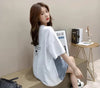 個性的なデザイン 2色選択可 一目惚れ レイヤード風 Tシャツ カットソー＜F-8286＞