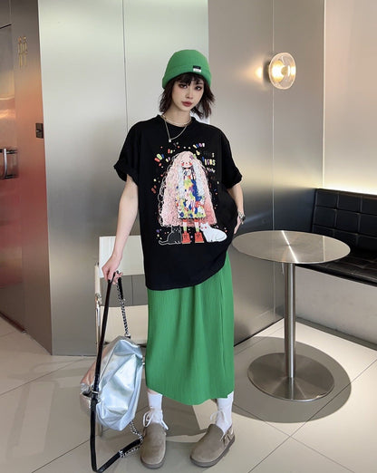 大人の定番   夏の新作 Tシャツ半袖<F-4896>