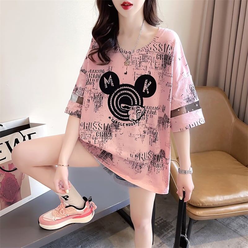 デザインセンス重工業ホットダイヤモンドパーソナライズされた漫画半袖Tシャツ、夏の新しいスタイル<F-2924>