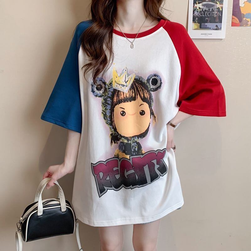 売れ筋 絶対流行 早い者勝ち 早い者勝ち カジュアル 2色選択 Tシャツ<F-11142>