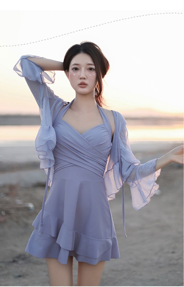 好感度UP 全4色 カジュアル 半袖 Tシャツ 水着 ワンピース ＜F-11816＞