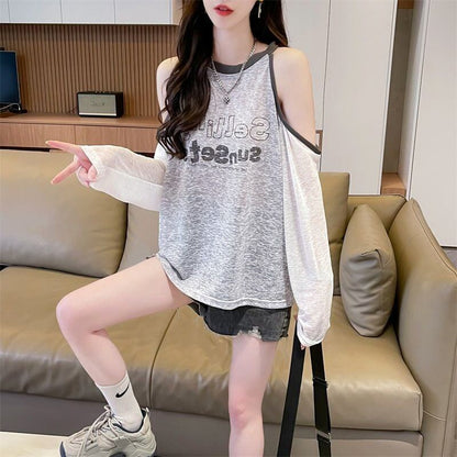 大人気 ラウンドネック スウィート 長袖 Tシャツ ＜F-8629＞