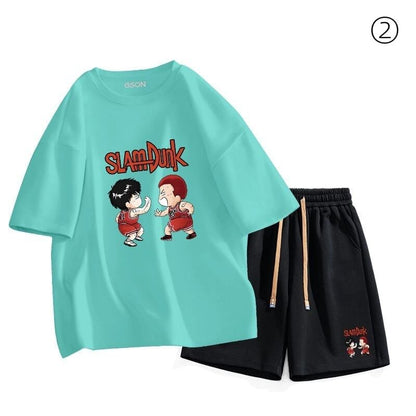 今季マストバイ ファッション男女兼用 超人気 半袖Ｔシャツⅹパンツセット全6色F-6695