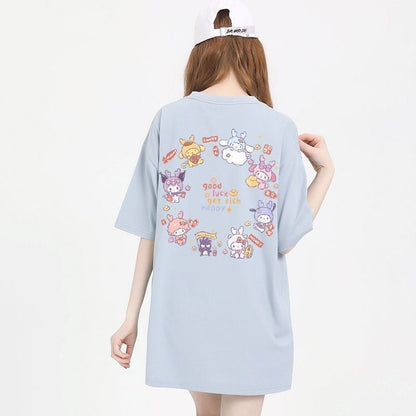 大人可愛い ゆったり カジュアル 大人気 半袖 Tシャツ F-13313