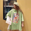 ルーズ   オシャレ度満点 Tシャツ カットソー＜F-3459＞
