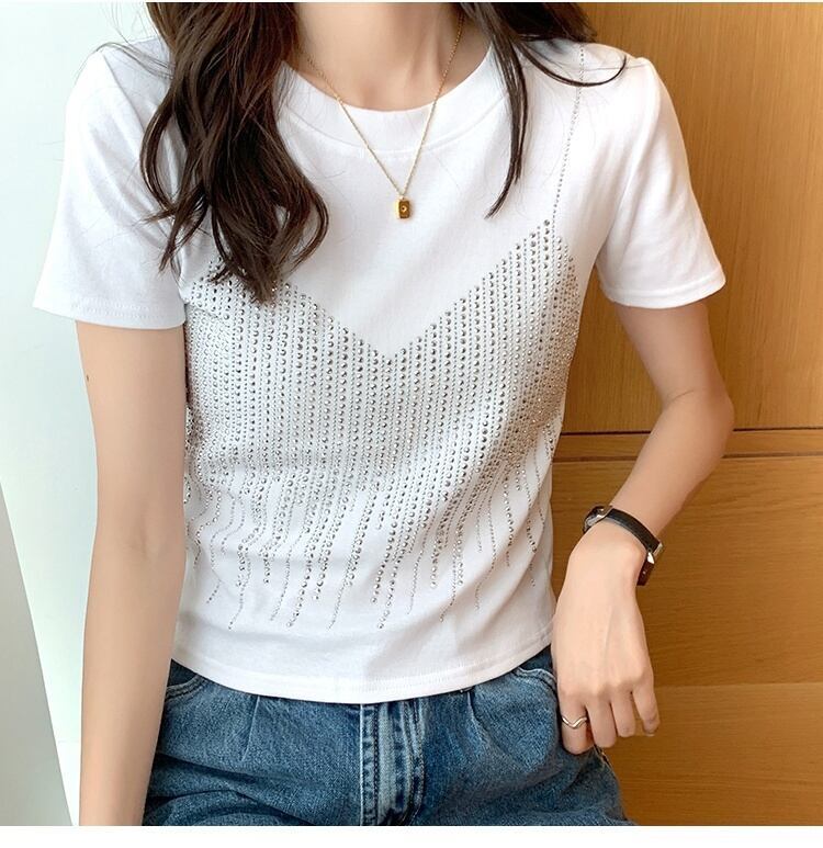 売り切れ必至 絶対流行 好感度UP 早い者勝ち カジュアル 2色選択 Tシャツ<F-11508>