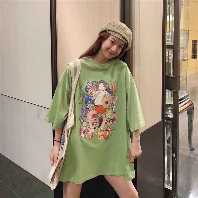 ルーズ   オシャレ度満点 Tシャツ カットソー＜F-3459＞
