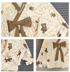 [期間限定]   ファッション フレアスリーブ リボン パジャマ<F-4925>