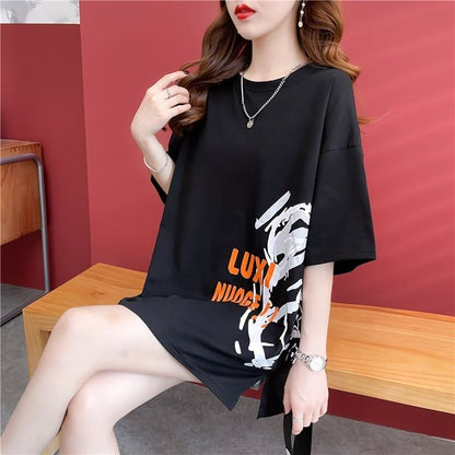 スタイリッシュ   一目惚れ Tシャツ カットソー＜F-3584＞