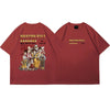 存在感抜群 カジュアル トレンドアイテム ダブルプリント 全7色 半袖TシャツF-9149
