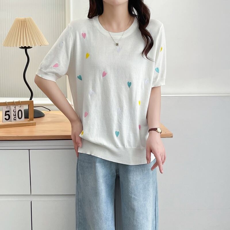 大活躍 好感度UP 海外トレンド カジュアル 全3色 半袖 Tシャツ ＜F-12038＞