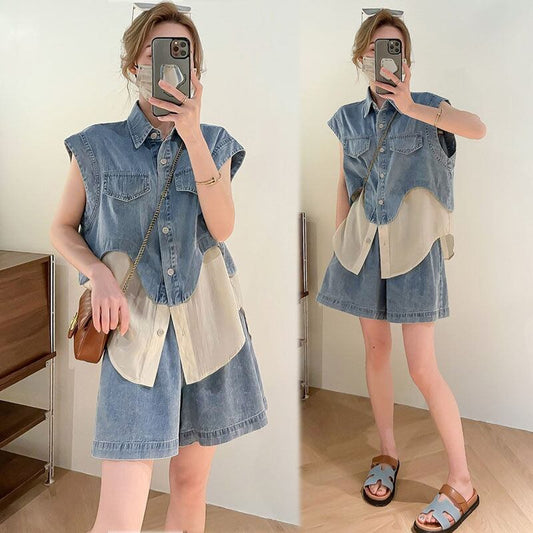 今季マストバイ 上品 ファッション 半袖Ｔシャツⅹパンツセット <F-6575>