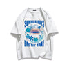 柔らかな肌触りで着心地も楽ちん アバンギャルド カジュアル プリント 全7色 半袖 Tシャツ F-9263