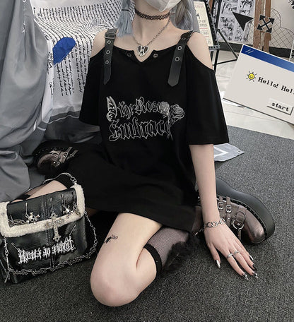 大流行 デザイン性抜群 ファッション 半袖 Tシャツ F-13314