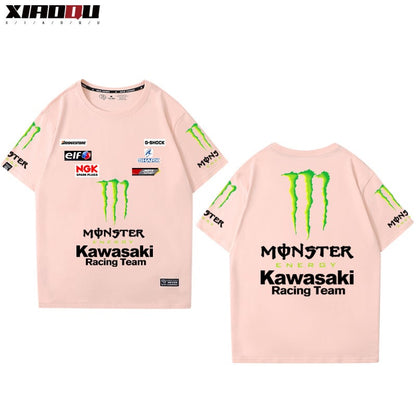 男女兼用 ファッション プリント 半袖 Tシャツ F-13262