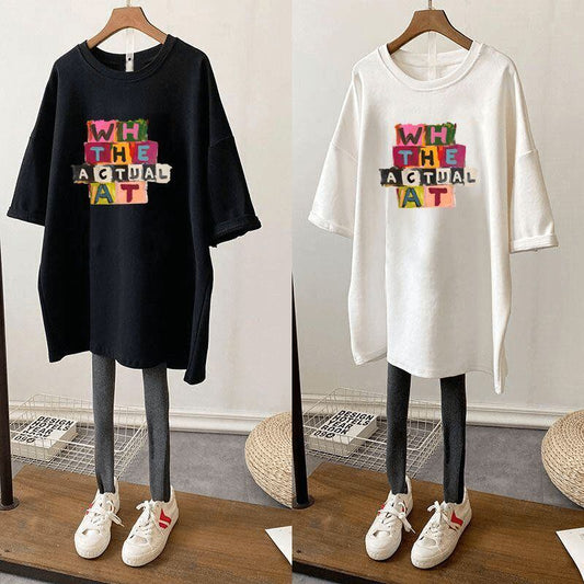 人気商品再入荷 アバンギャルド 上品 レース プリント全2色 半袖TシャツF-9024