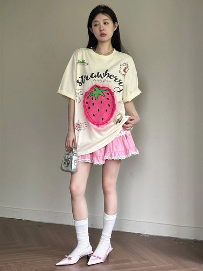 売れ筋 美人度アップ 大好評 好感度UP カジュアル 全4色 半袖 Tシャツ ＜F-11287＞