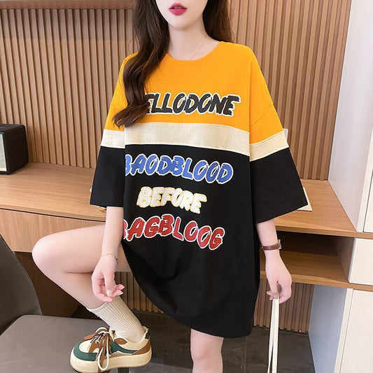 キュート 早い者勝ち 絶対流行 カジュアル 2色選択 Tシャツ<F-11134>