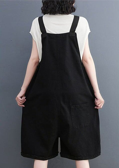 トレンディな刺繍ビブショーツ<F-5000>