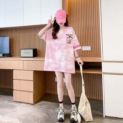 【半額！期間限定！！】超人気 プリント ロゴ ゆったり 3色 半袖Tシャツ＜F-8348＞