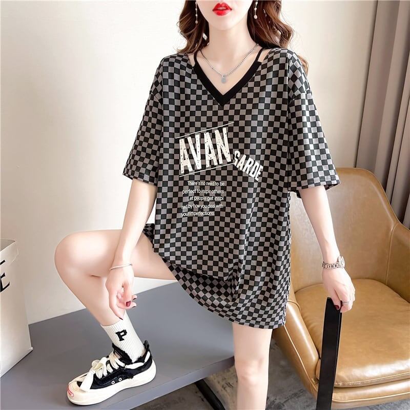 ゆったり感アップ   オシャレ度満点 Tシャツ カットソー＜F-3387＞