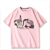 男女兼用 シンプル 着心地良い ゆったり Tシャツ F-13188