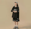 大好評 ファッション カジュアル ルーズ半袖ＴシャツⅹパンツセットF-6539