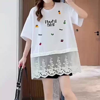 美人度アップ 美人度アップ おすすめ 好感度UP カジュアル 全4色 半袖 Tシャツ ＜F-11214＞
