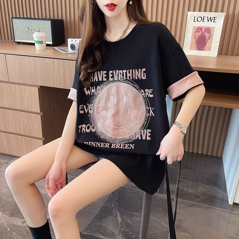 大好評 カジュアル 絶対欲しい キュート プリント全3色 半袖Tシャツ カットソー ＜F-8600＞