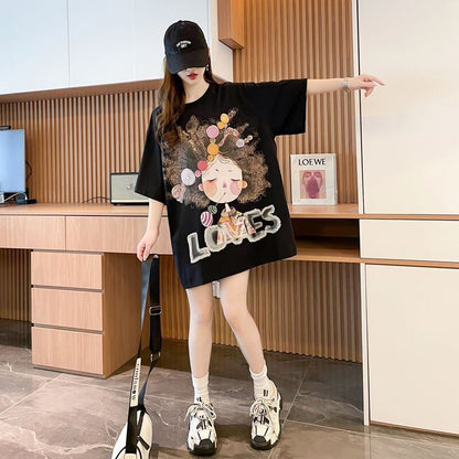 新商品 ファッション 個性派 プリント全3色 半袖Tシャツ カットソー ＜F-8604＞