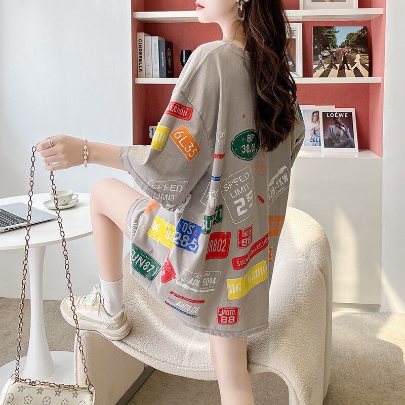 今季マストバイ 早い者勝ち 絶対流行 カジュアル 2色選択 Tシャツ<F-11563>
