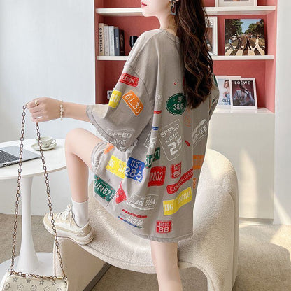 今季マストバイ 早い者勝ち 絶対流行 カジュアル 2色選択 Tシャツ<F-11563>