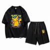 男女兼用 ユニセックス Tシャツ & ショーツ セットアップ F-13207
