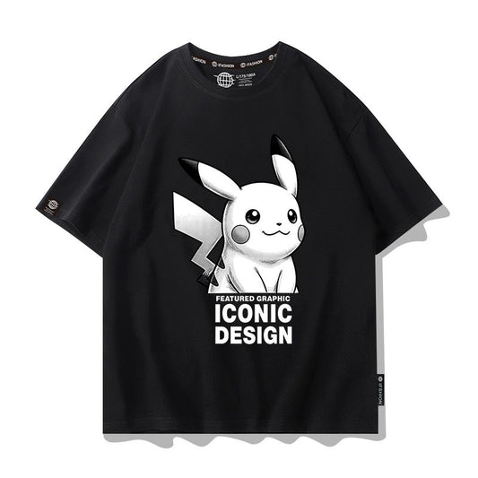 男女兼用 カジュアル プリント 半袖 Tシャツ F-13489